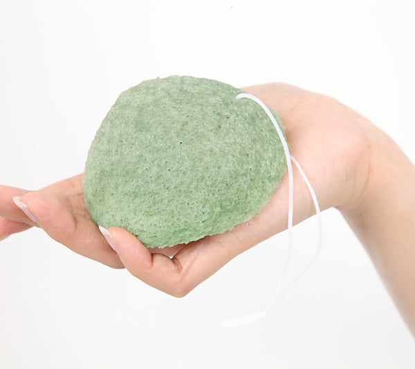 Green Tea 100% plant based Japanese Konjac Sponge ( Shizuoka Green Tea )